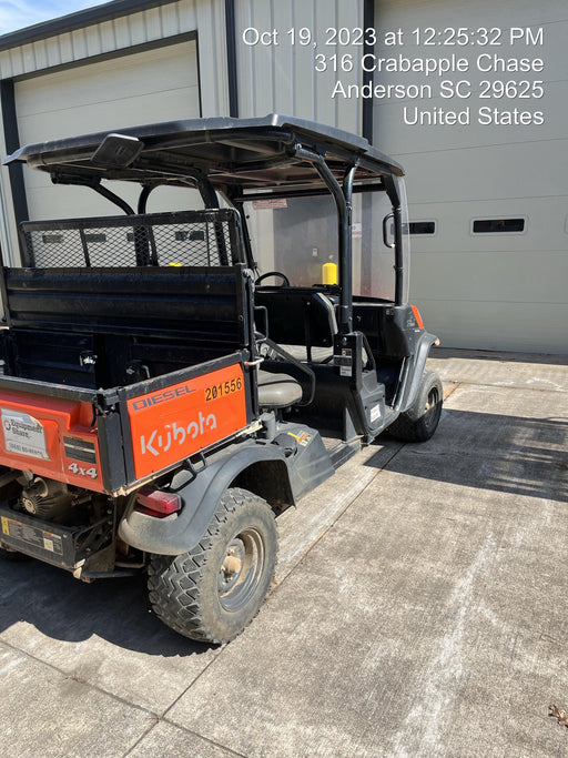 2022 Kubota RTV-X1140W-H Plastic Canopy, Windshield Acrylic Clear, LED Strobe Light, Wire Harness Kit, Back up Alarm