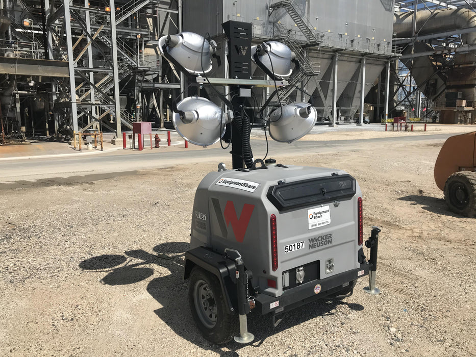 2019 Wacker Neuson LTV6L-MH Mobile Light Tower w/Fuel Level Sensor Installed