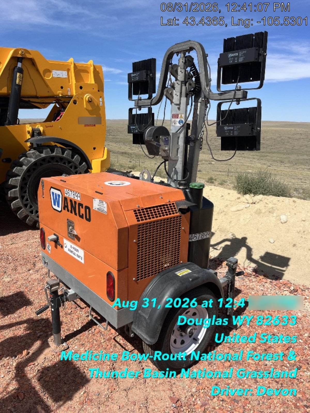 2024 Wanco WLTT-4MM4K Diesel, Deep Sea Controller, Shore Power Plug, Auto Start, (4) 350W LED Floodlights, 4kW Generator, 60 Gal Fuel Tank, 2" Ball, T3