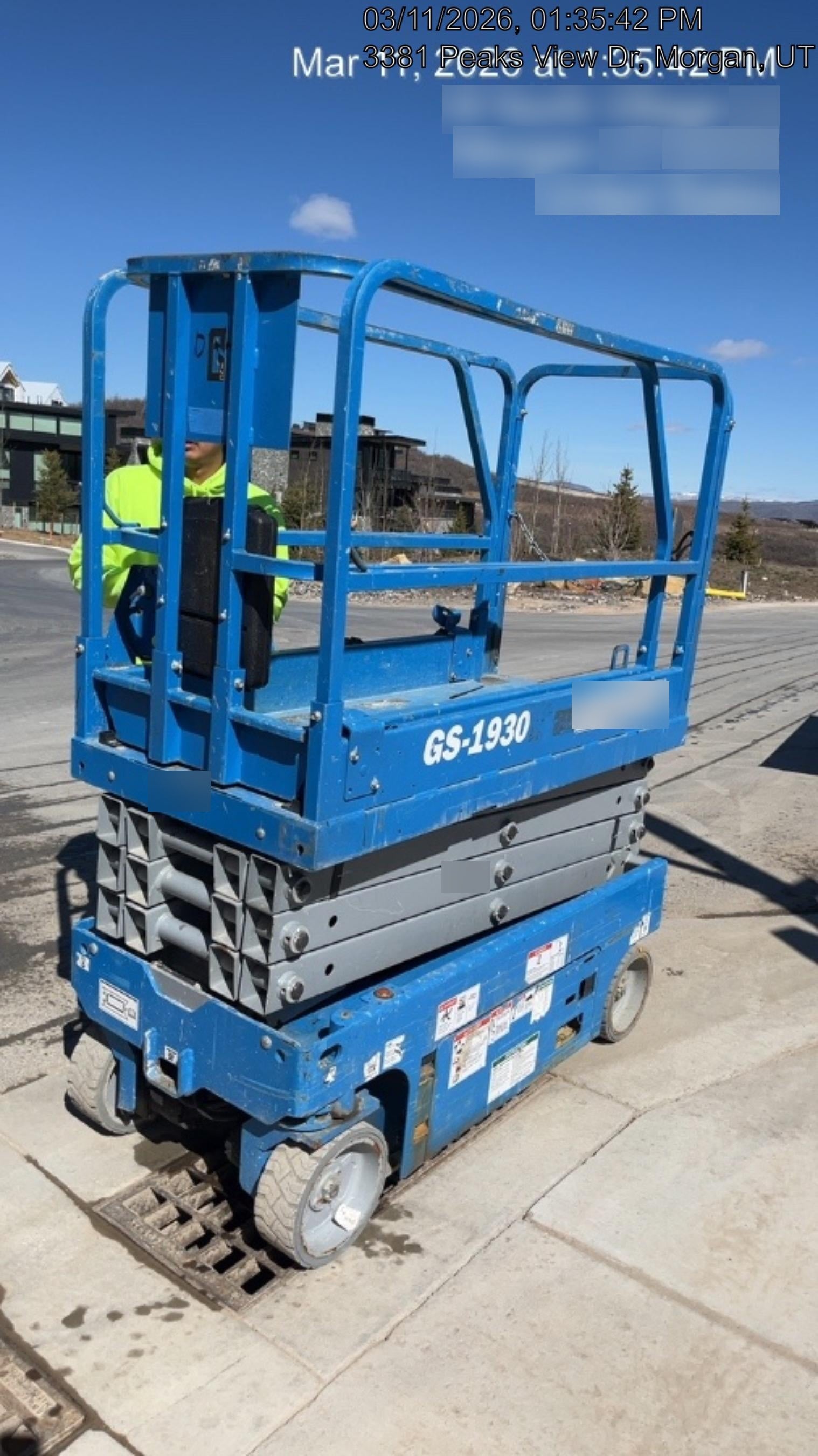 2020 Genie GS-1930 Fixed rails with chain entry gate - Pre A92.20