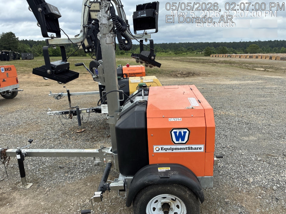 2024 Wanco WLTT-4MM4K Diesel, Deep Sea Controller, Shore Power Plug, Auto Start, (4) 350W LED Floodlights, 4kW Generator, 60 Gal Fuel Tank, 2" Ball, T3