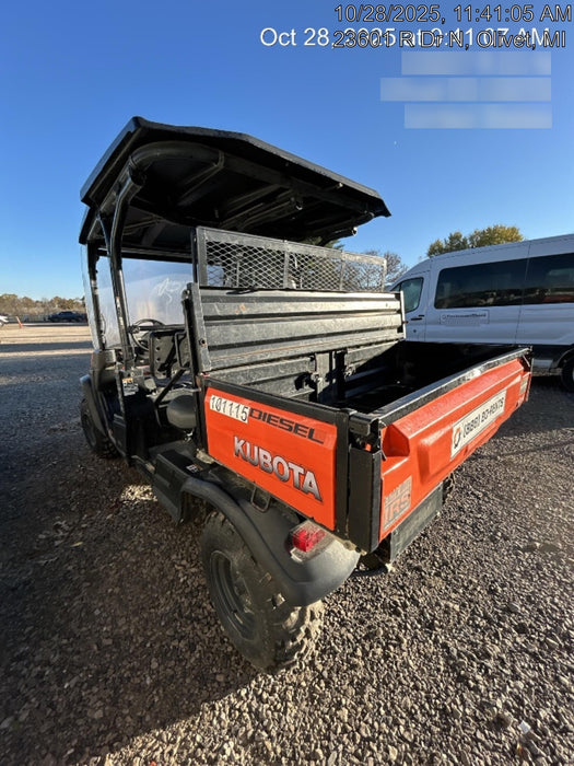 2020 Kubota RTV-X1140W-H 4WD, LED Strobe, Windshield Acrylic Clear, Plastic Canopy, Wire Harness Kit, Backup Alarm