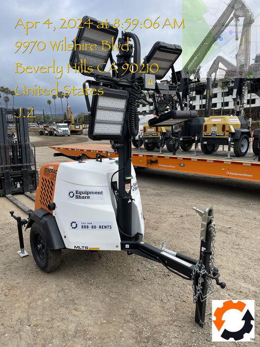 2023 Generac MLT2 Diesel, Flex Switch 120V Input, Powerzone Controller, (4) 320W LED Lights, 4kW Generator, 39.9 Gal Fuel Tank, 2" Ball, T3