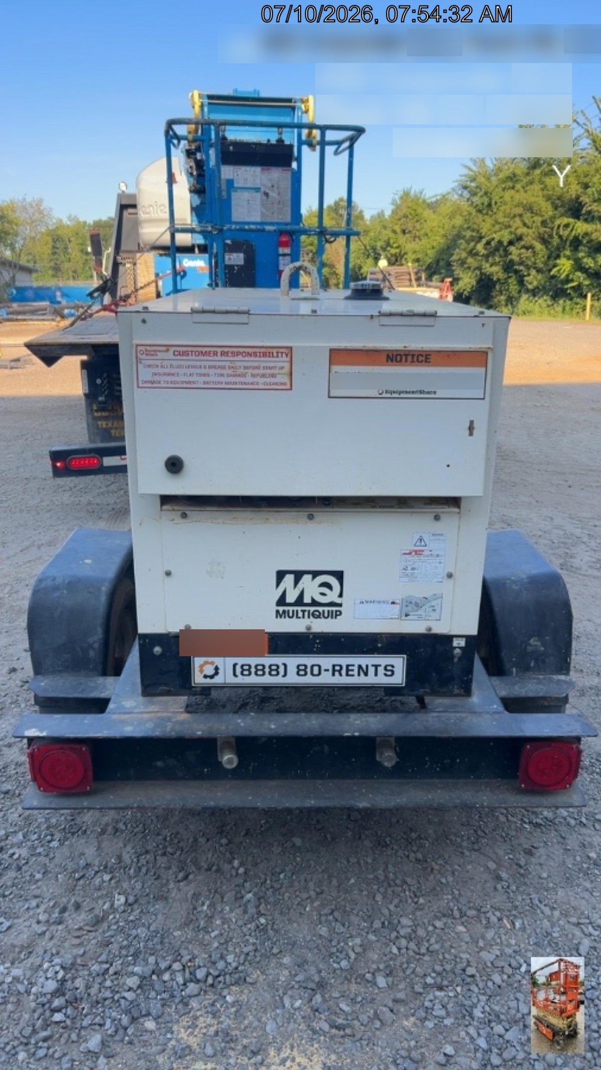 2019 Multiquip DLW400ESA4 Dual Pack, Trailer Mounted