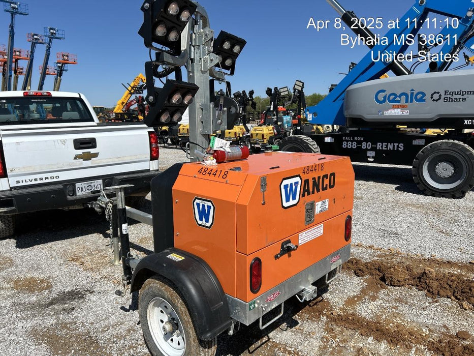 2024 Wanco WLTT-4MM4K Diesel, Mitsubishi L2E, 9.0HP @1800 rpm, Deep Sea Controller, Shore Power Plug, Auto Start, (4) 350W LED Floodlights, 4kW Generator, 60 Gal Fuel Tank, 2" Ball, T3