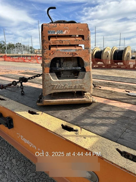2023 Multiquip MV308GH Honda GX270, 18" Plate, Tachometer