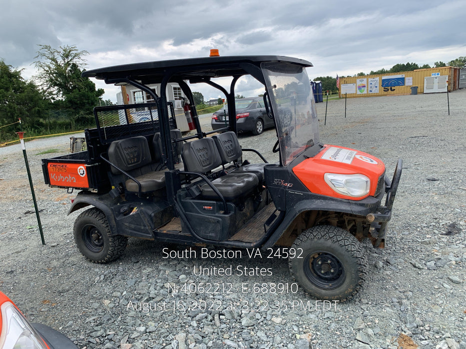 2021 Kubota RTV-X1140W-H Plastic Canopy, Windshield Acrylic Clear, LED Strobe Light, Wire Harness Kit, Back up Alarm