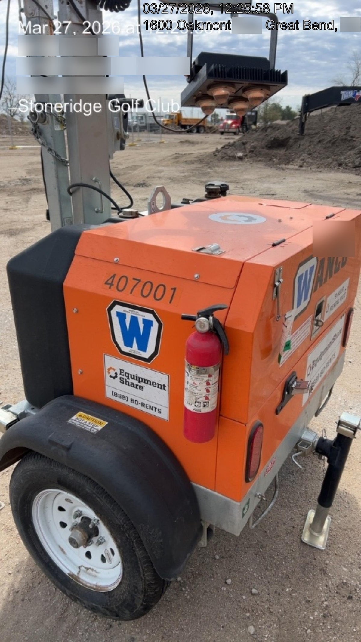 2024 Wanco WLTT-4MM4K Diesel, Deep Sea Controller, Shore Power Plug, Auto Start, (4) 350W LED Floodlights, 4kW Generator, 60 Gal Fuel Tank, 2" Ball, T3