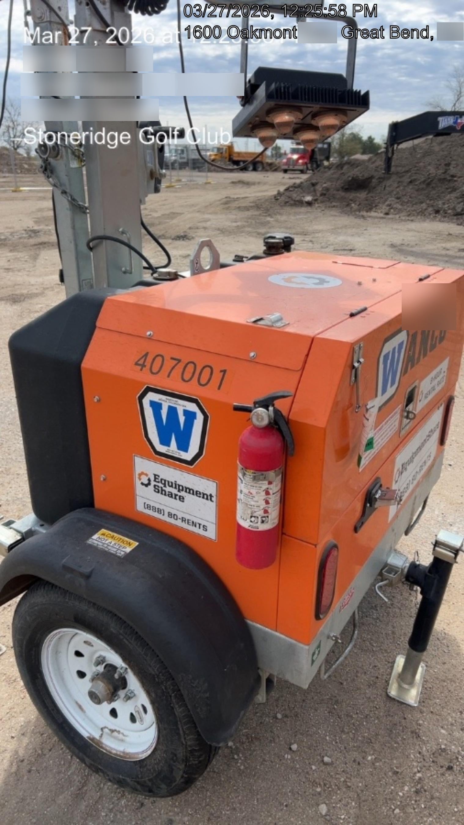 2024 Wanco WLTT-4MM4K Diesel, Deep Sea Controller, Shore Power Plug, Auto Start, (4) 350W LED Floodlights, 4kW Generator, 60 Gal Fuel Tank, 2" Ball, T3