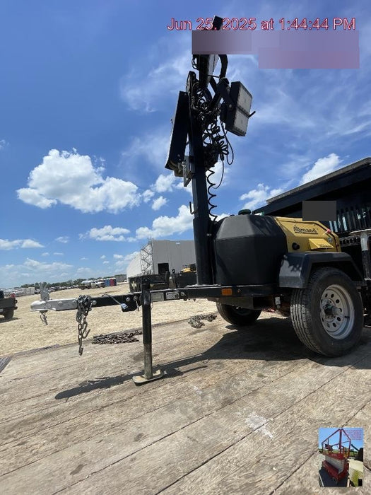 2022 Allmand NLV3GR (4) LED Light Fixture 350W, 23' Vertical Mast, 3kW Prime, Towable, ES Decals, T3