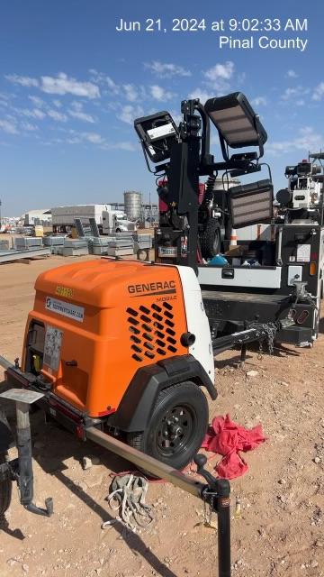2024 Generac MLT2 Diesel, Flex Switch 120V Input, Powerzone Controller, 
(4) 320W LED Lights, 4kW Generator, 39.9 Gal Fuel Tank, 2" Ball, T3