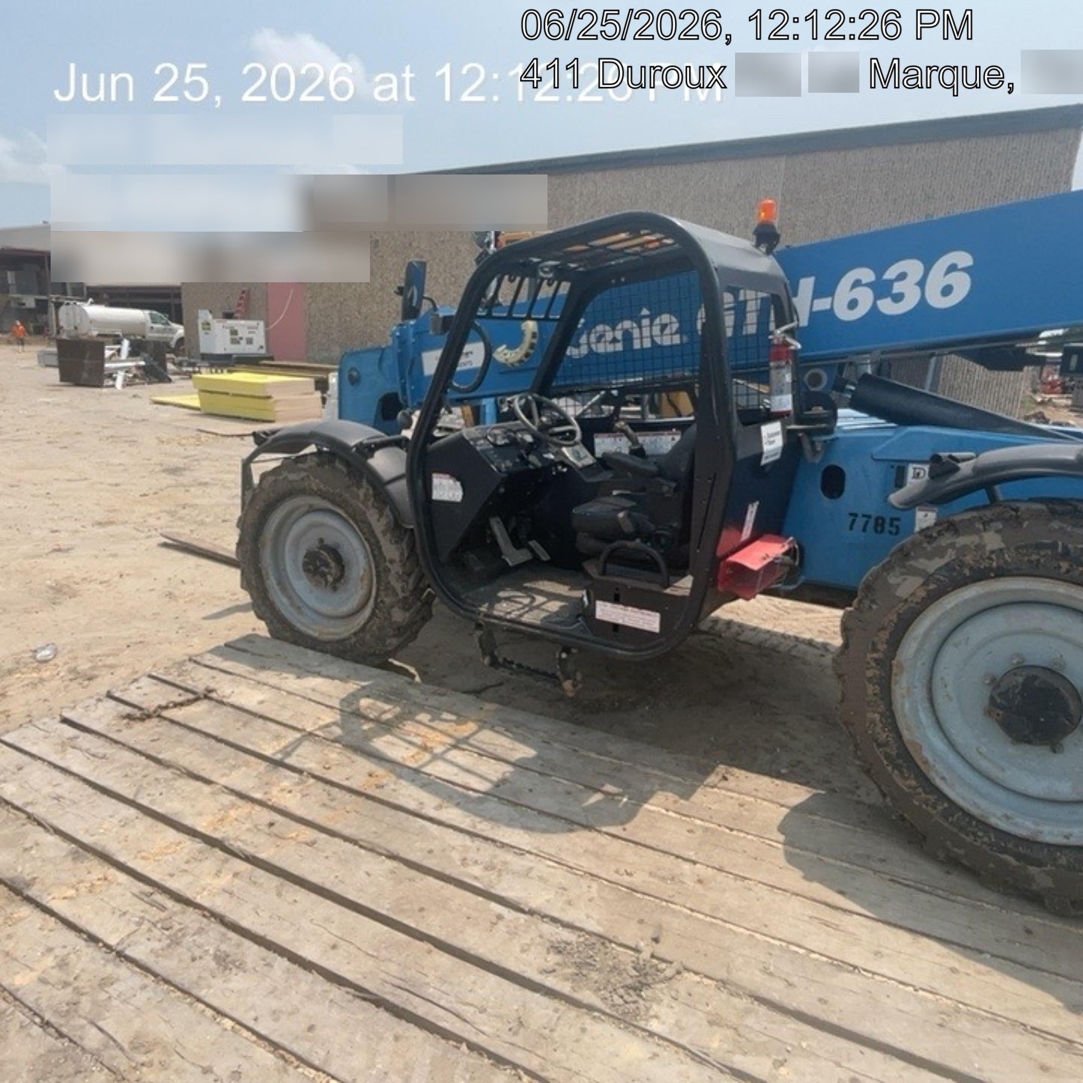 2018 Genie GTH-636 Genie GTH-636 w/Open ROPS, Solid Tires, Work Light/Beacon, 48" Carriage and Forks