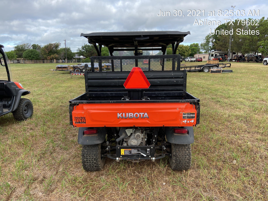 Kubota RTV-X1140W-H Canopy, 4-Seater, Diesel, Windshield Acrylic Clear, LED Strobe, Backup Alarm