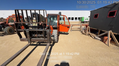 2019 JLG G5-18A Cab/Heat/Air, NM Solid Tires, Beacon w/48" Carriage, 48" Pallet Forks