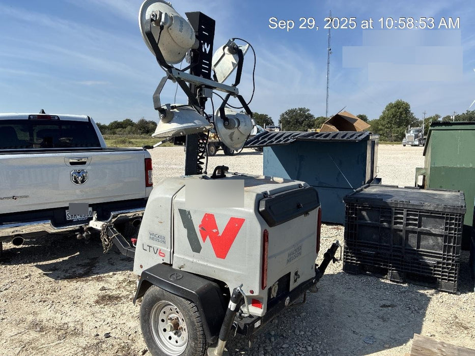2018 Wacker Neuson LTV6K-MH Wacker Neuson LTV6K Towable Light Tower