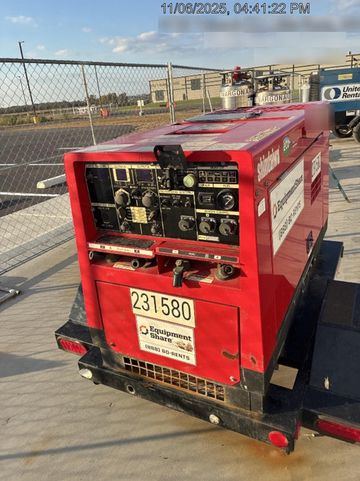 2022 Shindaiwa DGW400MDL Kubota D902 Engine, 23 HP, Dual Op Welder, Wire, Arc, Droop Stick, Tig, and CC Stick Functionality, Simulphase, 3 Phase and 1 Phase Gen Output, Single Axle NB Trlr, Slr Trckl Chrg 12V 12W, Fire Ext