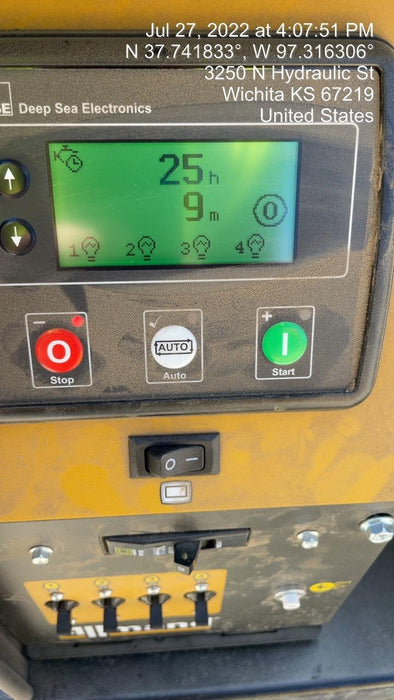 2022 Allmand NLV3GR (4) LED Light Fixture 350W, 23' Vertical Mast, 3kW Prime, Towable, Deep Sea L401, Leveling Jacks, Yanmar T4F 5.8hp