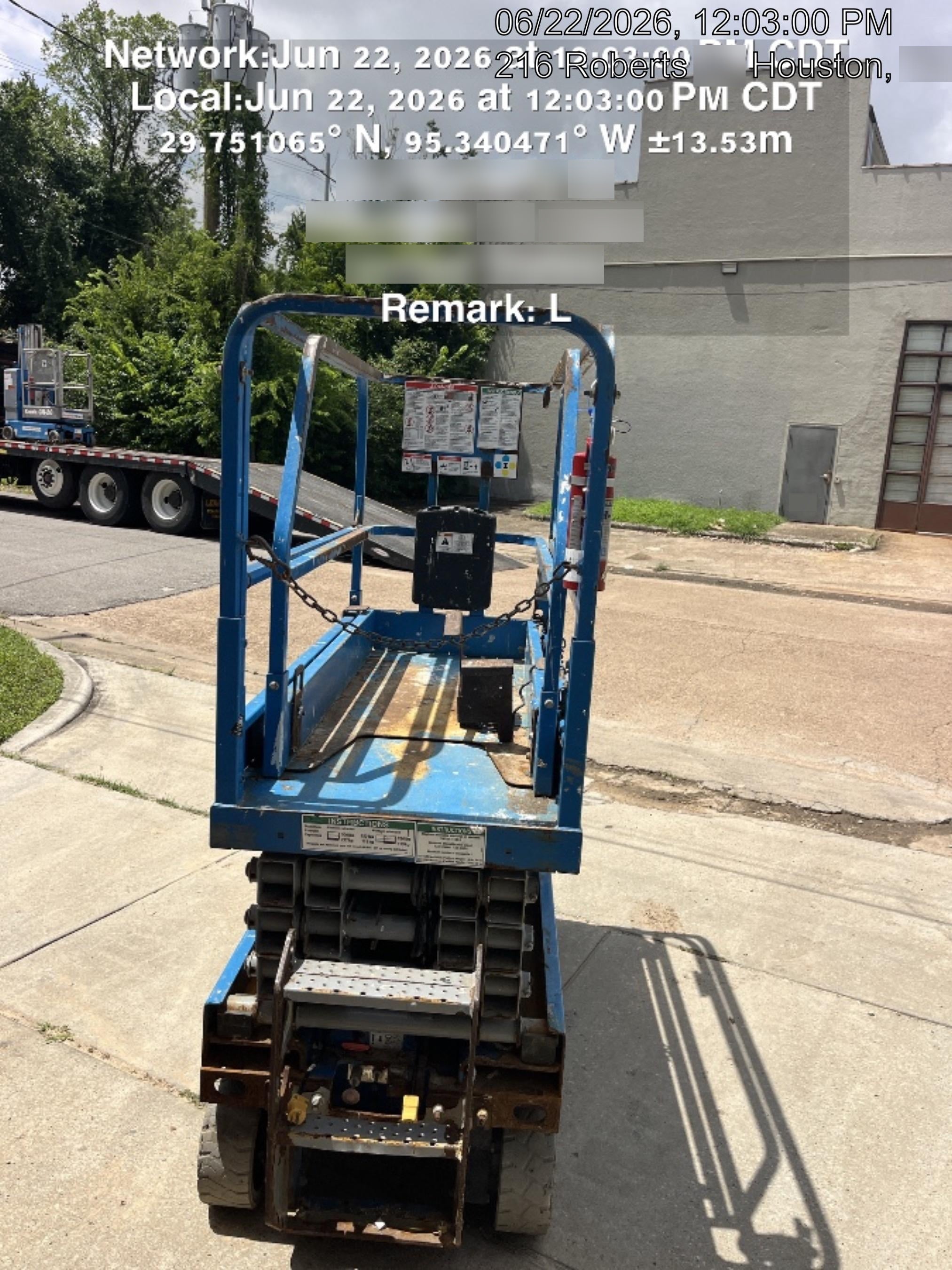 2017 Genie GS-1930 Genie GS-1930 Lift w/Fixed Rail and Chain Entry