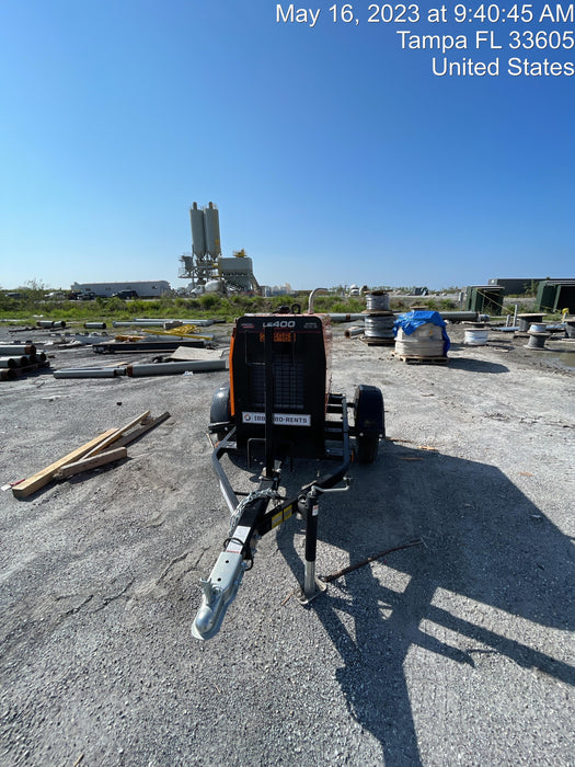 2022 Lincoln Electric LE400 Kubota V1505, Trlr, Cable Rack, Light Kit, ES Decals, T3