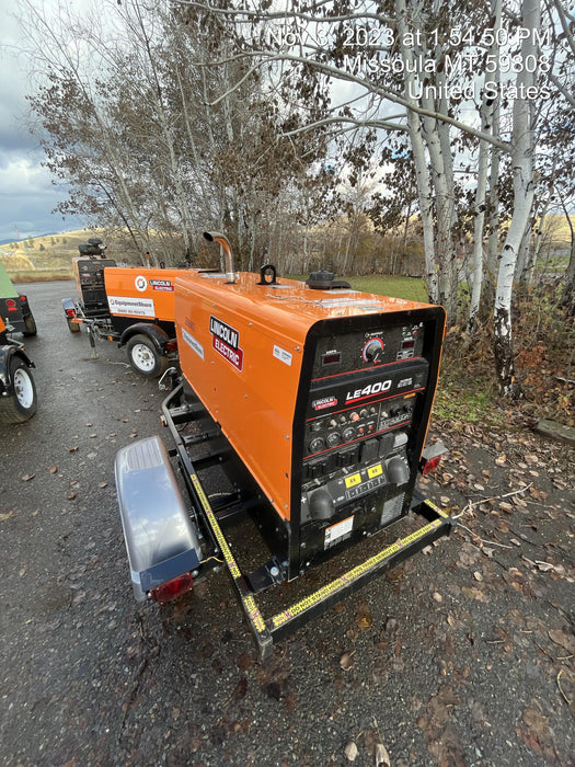 2022 Lincoln Electric LE400 Kubota V1505, Trlr, Cable Rack, Light Kit, ES Decals, T3