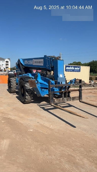 2019 Genie GTH-1056 Canopy, Solid RT Tires, LED Work Lights, Beacon 60" QA Carriage, 60" Forks