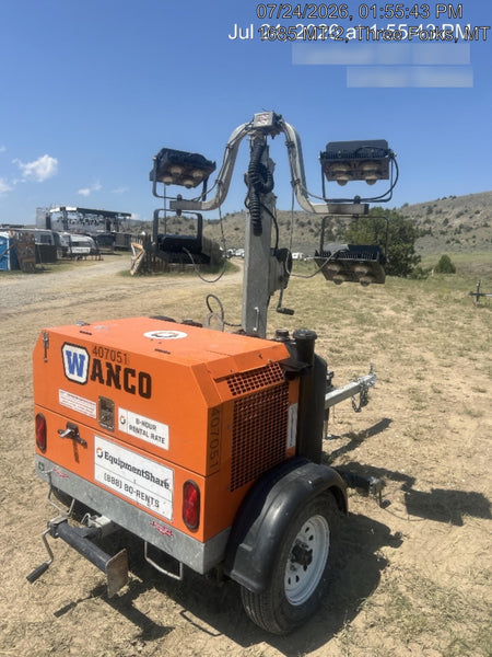 2024 Wanco WLTT-4MM4K Diesel, Deep Sea Controller, Shore Power Plug, Auto Start, (4) 350W LED Floodlights, 4kW Generator, 60 Gal Fuel Tank, 2" Ball, T3