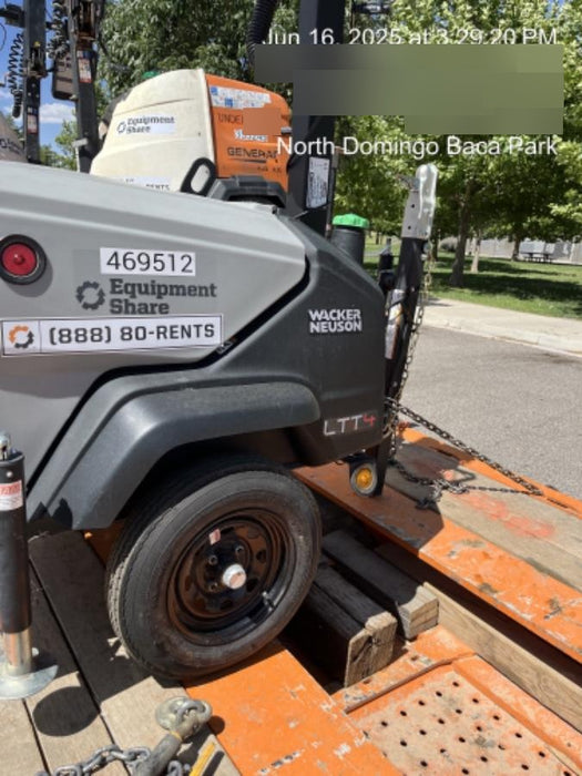 2024 Wacker Neuson LTT4 Diesel, Kohler KDW702, Deep Sea Controller, Auto Start, LED 320W, Bypass Outlet, T3