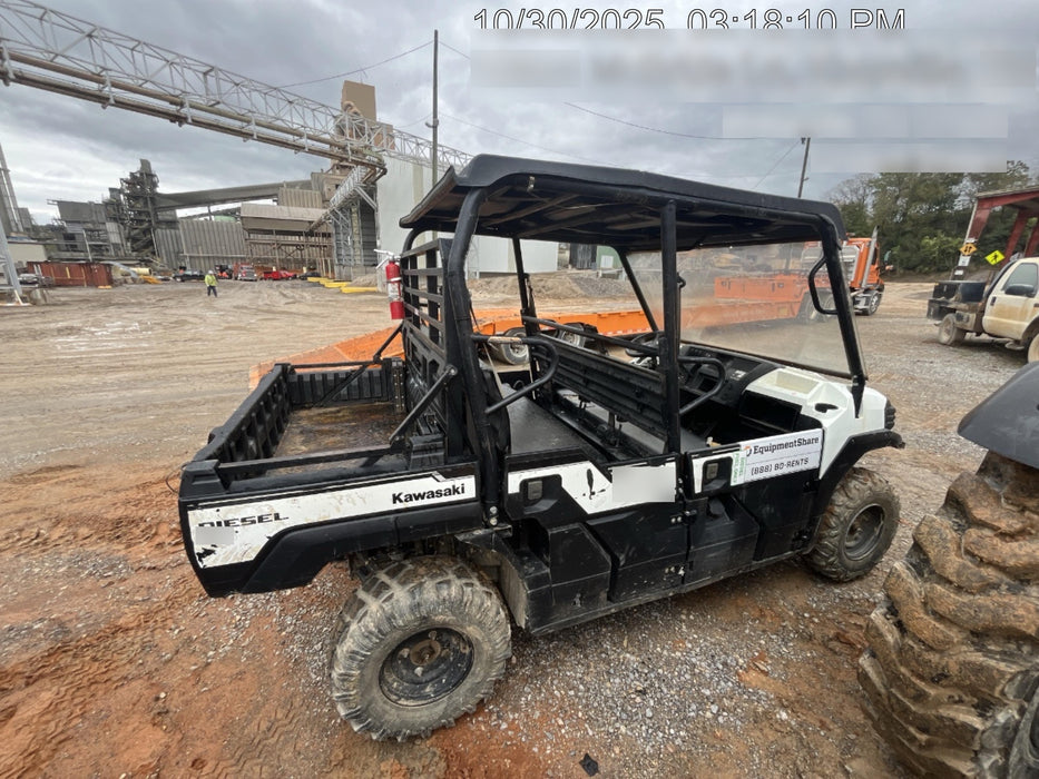 2019 Kawasaki MULE PRO-DX Kawasaki Mule 4x4 Diesel UTV w/Hard Top, Windshield, Beacon, Backup Alarm, ES Keypad/Hardware Installed