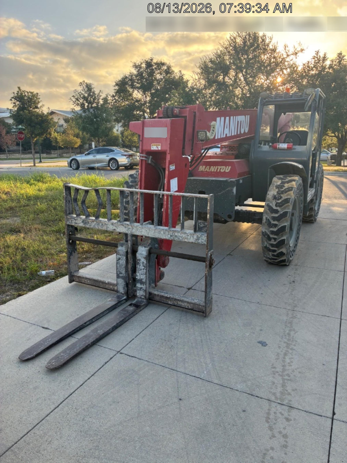 2019 Manitou MTA8044 MTA 8044 - 74 HP T4, Canopy, Worklights/Strobe, Beacon, 66" Carriage, 48" Forks, Solid Tires, Lift Hook, Aux Hydraulics