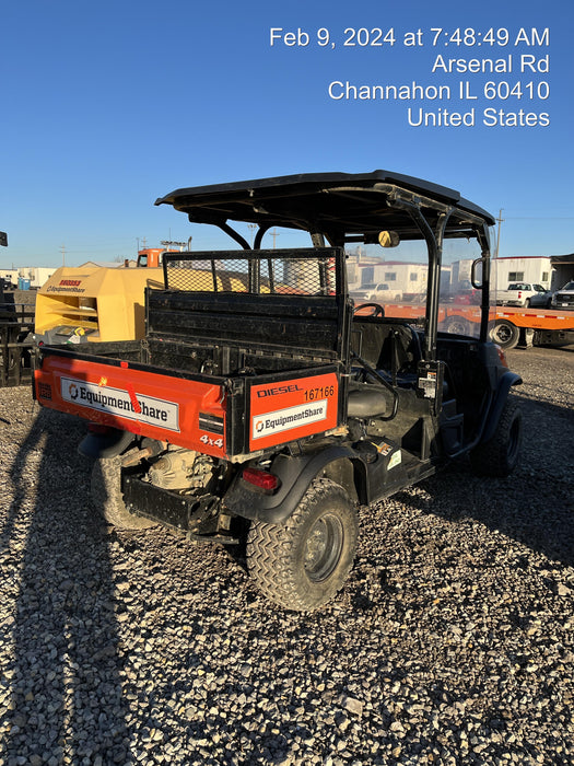 2022 Kubota RTV-X1140W-H Plastic Canopy, Windshield Acrylic Clear, LED Strobe Light, Wire Harness Kit, Back up Alarm