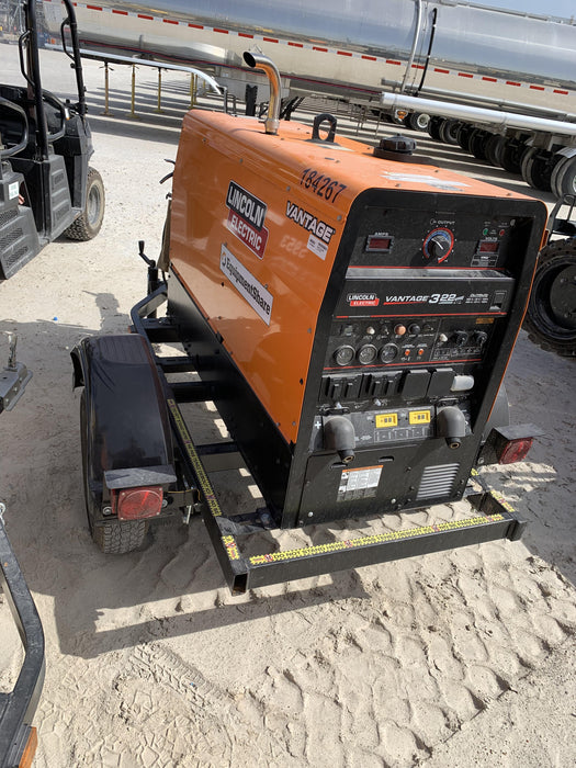 2021 Lincoln Electric Vantage 322 Vantage 322 Ready Pak 3 w/ Decals, ORANGE (includes trailer, cable rack, fender light kit) NO Telematics