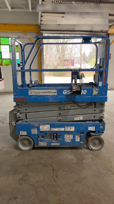 2020 Genie GS-1930 Solid Non Marking Tires, Beacon, Folding rails with half height swing gate