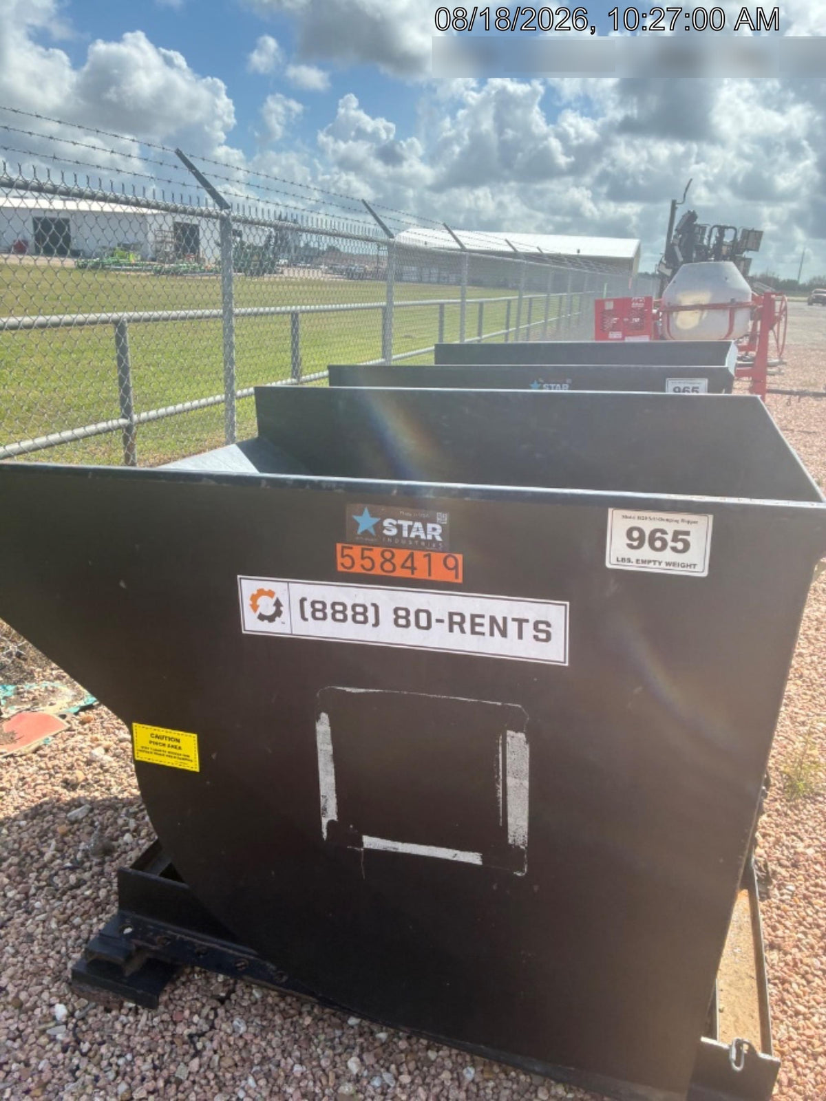 2025 STAR INDUSTRIES M-1820 - Self-Dump Hopper