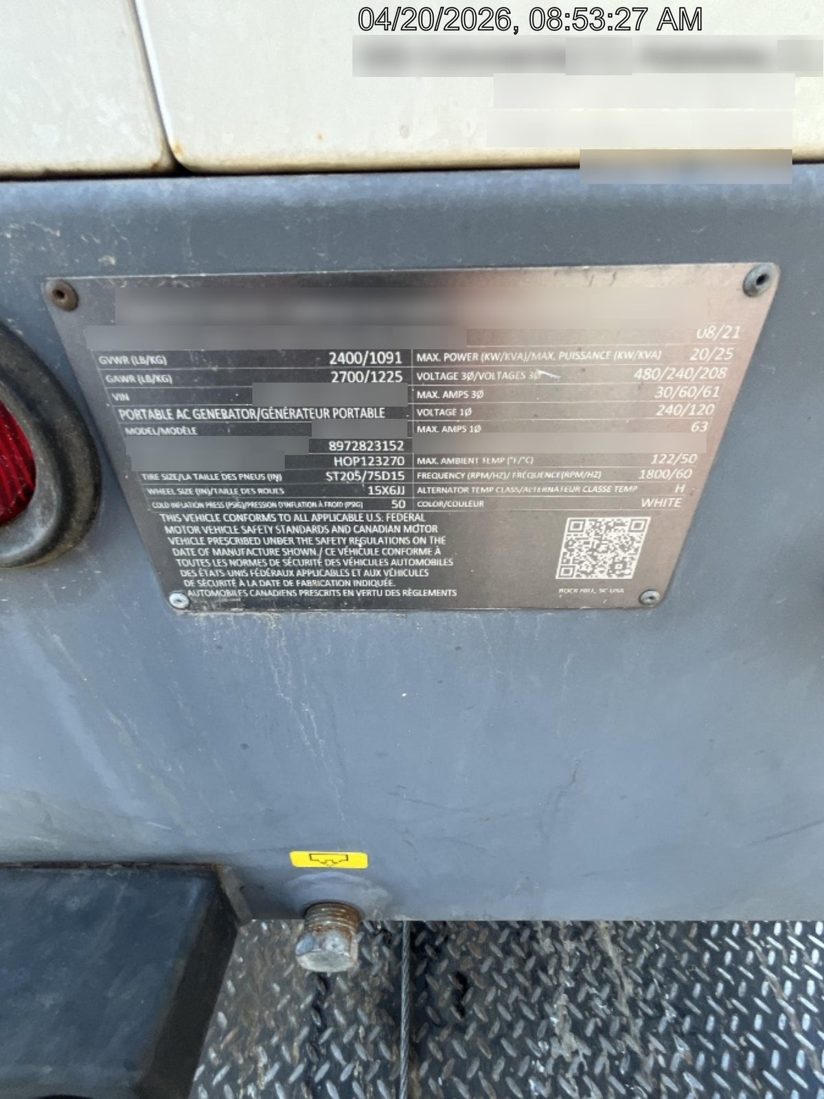 2021 ATLAS COPCO QAS25 CWK