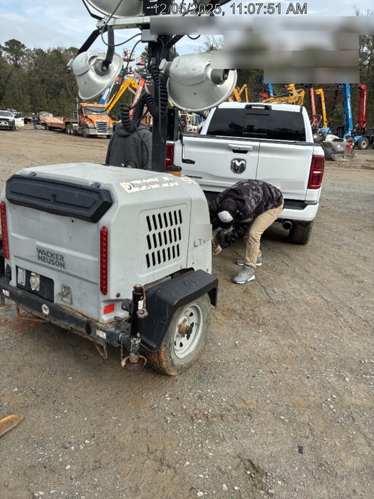 2019 Wacker Neuson LTV6L-MH Mobile Light Tower w/Fuel Level Sensor Installed