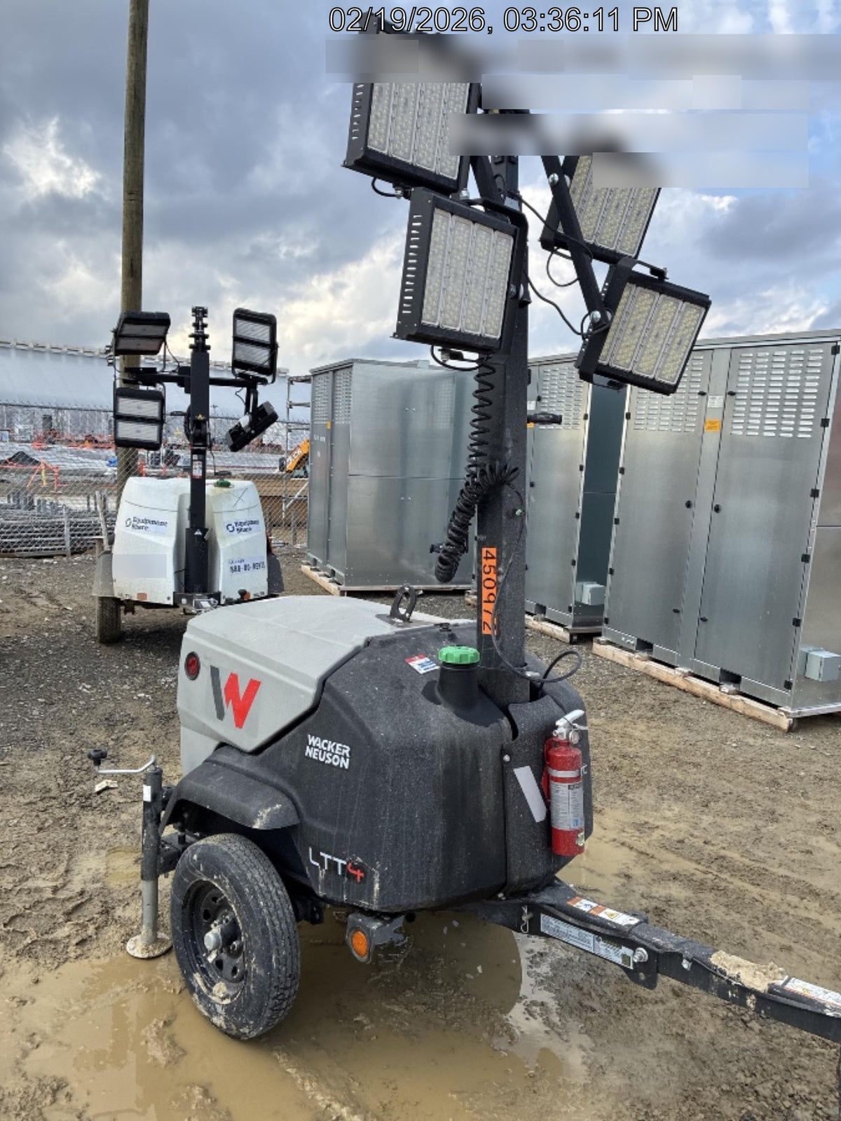 2024 Wacker Neuson LTT4 Diesel, Kohler KDW702, Deep Sea Controller, Auto Start, LED 320W, Bypass Outlet, T3