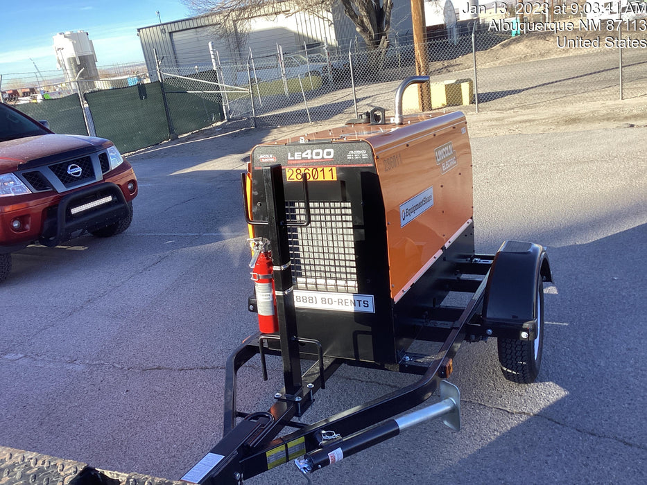 2022 Lincoln Electric LE400 Kubota V1505, Trlr, Cable Rack, Light Kit, ES Decals, T3