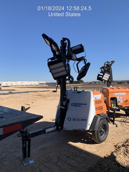 2023 Generac MLT2 Diesel, Flex Switch 120V Input, Powerzone Controller, (4) 320W LED Lights, 4kW Generator, 39.9 Gal Fuel Tank, 2" Ball, T3