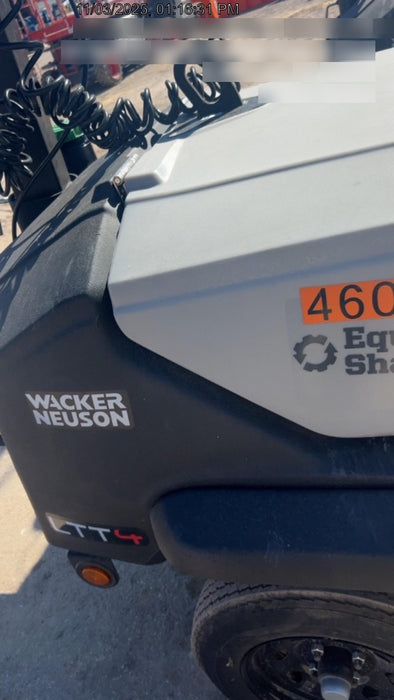 2024 Wacker Neuson LTT4 Diesel, Kohler KDW702, Deep Sea Controller, Auto Start, LED 320W, Bypass Outlet, T3