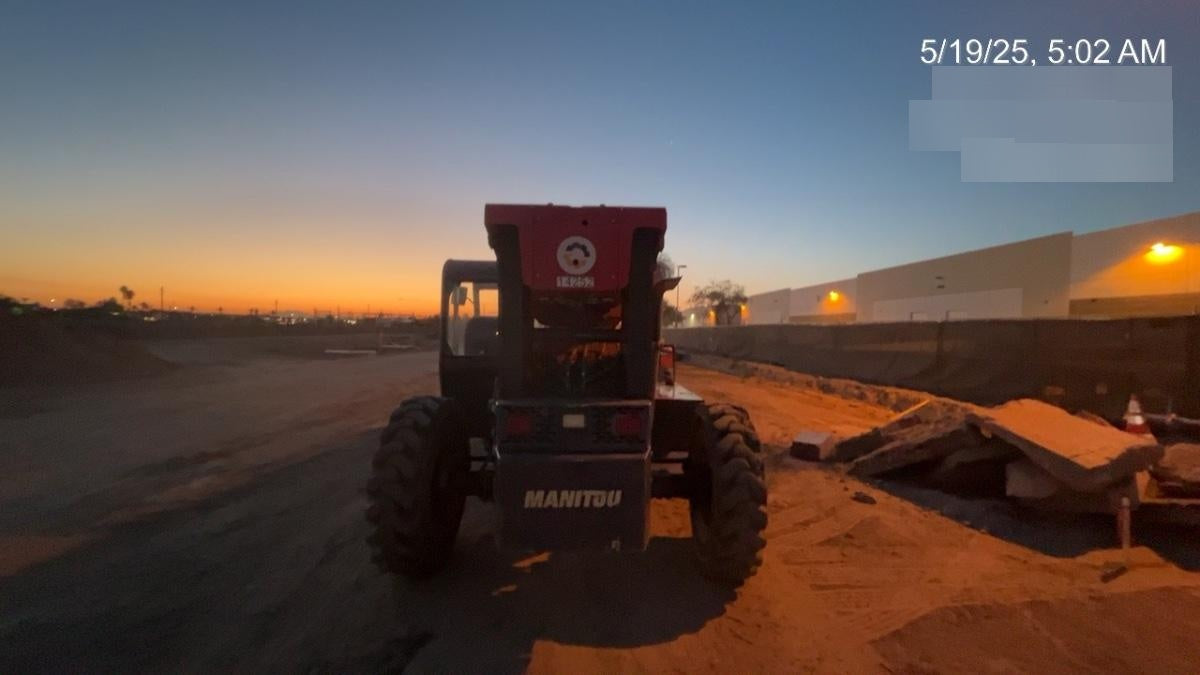 2019 Manitou MTA8044 MTA 8044 - 74 HP T4, Canopy, Worklights/Strobe, Beacon, 66" Carriage, 48" Forks, Solid Tires, Lift Hook, Aux Hydraulics