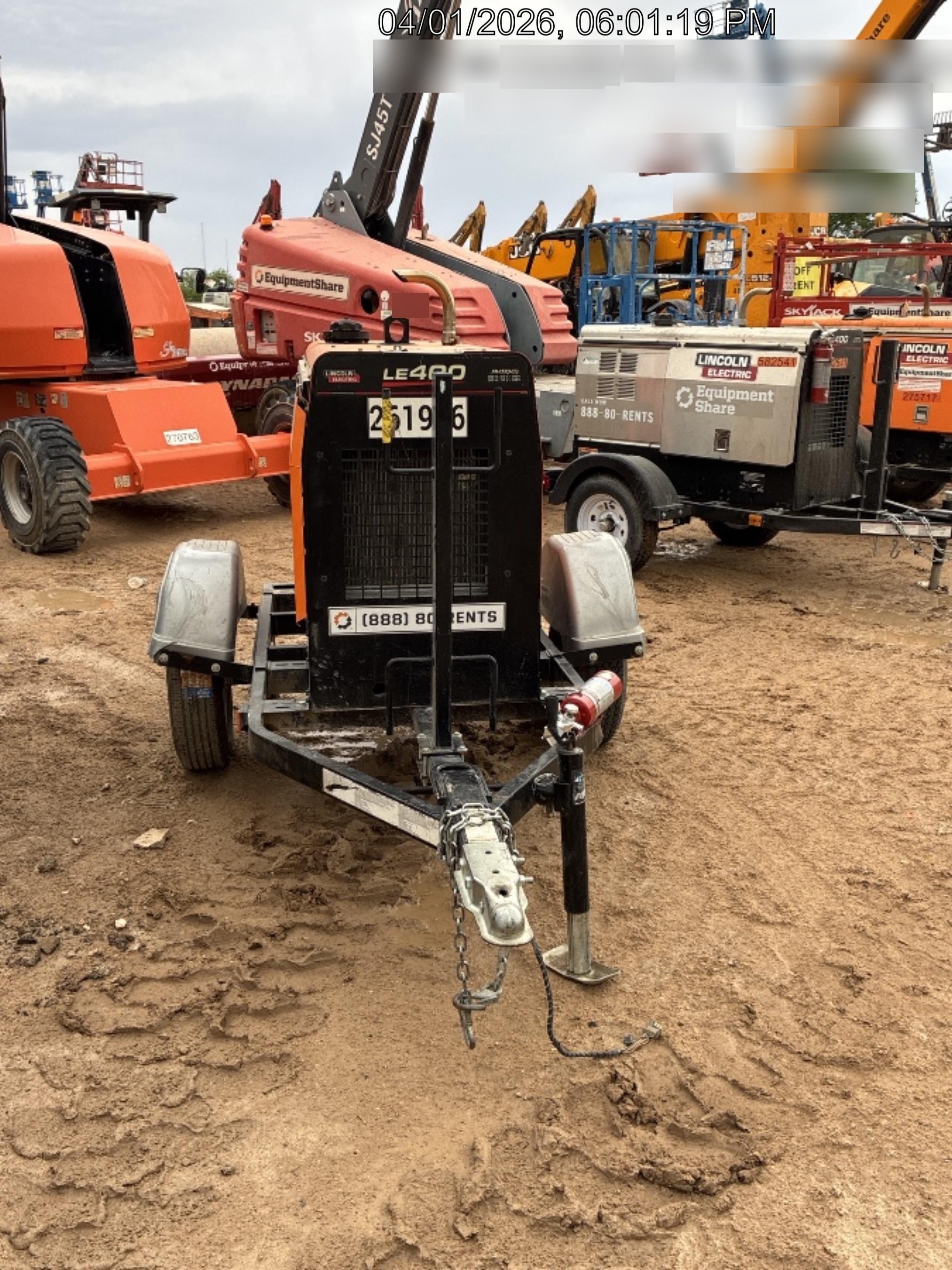 2022 Lincoln Electric LE400 Kubota V1505, Trlr, Cable Rack, Light Kit, ES Decals, T3