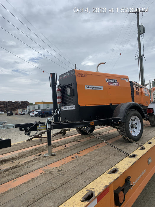 2022 Lincoln Electric LE400 Kubota V1505, Trlr, Cable Rack, Light Kit, ES Decals, T3