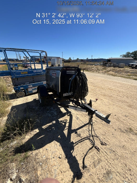 2019 Lincoln Electric Vantage 322 Welder Ready-Pak 3, Two wheel trailer, Fender and Light kit, Cable Rack