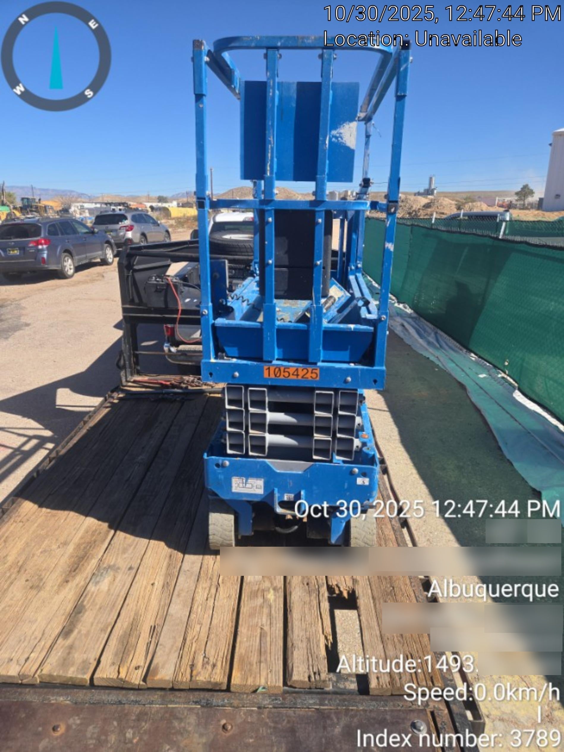 2020 Genie GS-1930 Solid Non Marking Tires, Beacon, Folding rails with half height swing gate