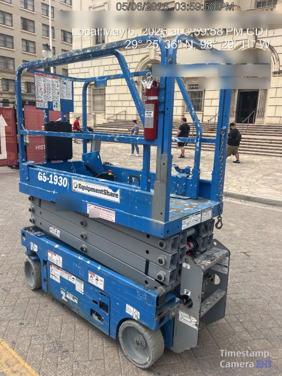 2019 Genie GS-1930 Fixed Rails with Chain Entry