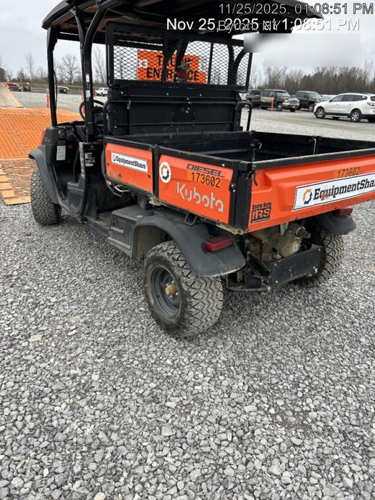 2021 Kubota RTV-X1140W-H Plastic Canopy, Windshield Acrylic Clear, LED Strobe Light, Wire Harness Kit, Back up Alarm