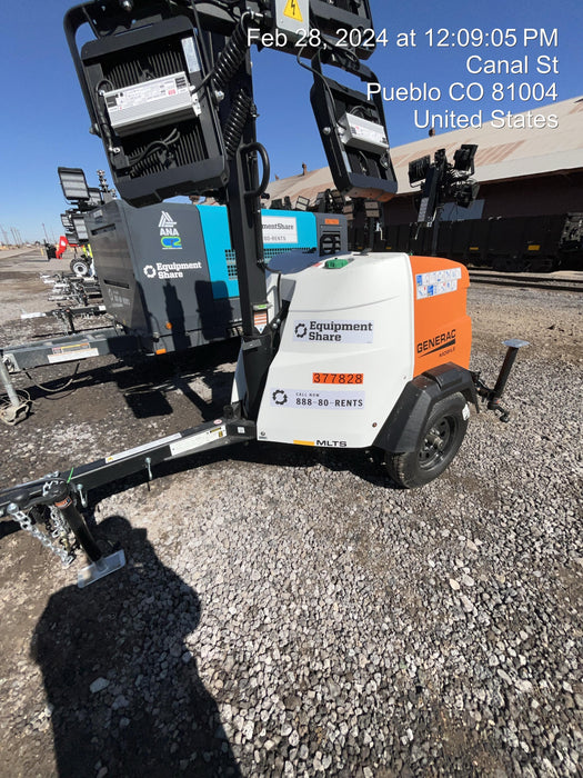 2023 Generac MLT2 Diesel, Flex Switch 120V Input, Powerzone Controller, 
(4) 320W LED Lights, 4kW Generator, 39.9 Gal Fuel Tank, 2" Ball, T3