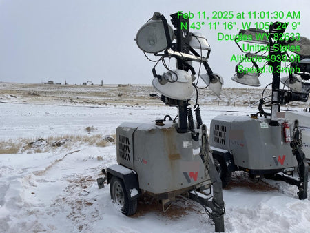 2019 Wacker Neuson LTV6L-MH Mobile Light Tower w/Fuel Level Sensor Installed