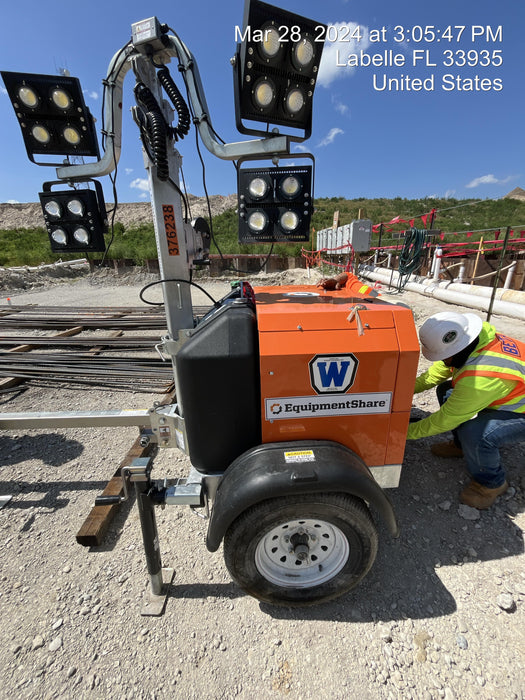 2023 Wanco WLTT-4MM4K Diesel, Deep Sea Controller, Shore Power Plug, Auto Start, (4) 350W LED Floodlights, 4kW Generator, 60 Gal Fuel Tank, 2" Ball, T3