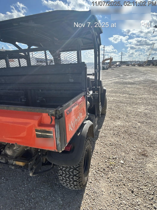 2022 Kubota RTV-X1140W-H Plastic Canopy, Windshield Acrylic Clear, LED Strobe Light, Wire Harness Kit, Back up Alarm
